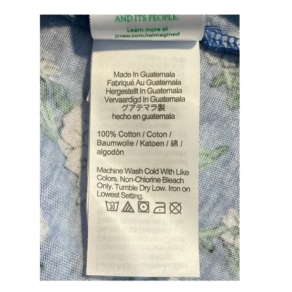 Crewcuts Girls Blue Floral Tiered‎ Dress Flutter Sleeve Size 2 - Picture 4 of 4